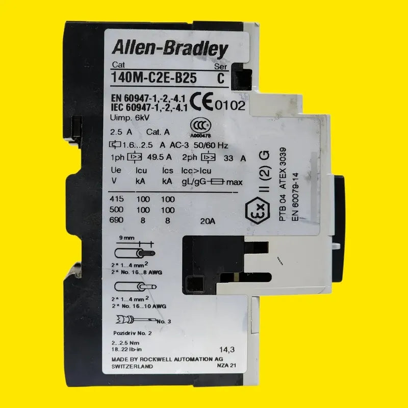 Allen-bradley 140m-c2e-b25 Guardamotor Termomagnético 50/60hz