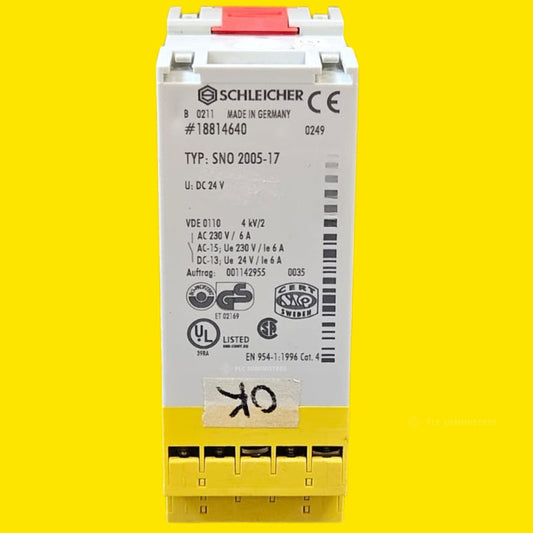 Schleider Sno 2005-17 Relevador De Seguridad Usado