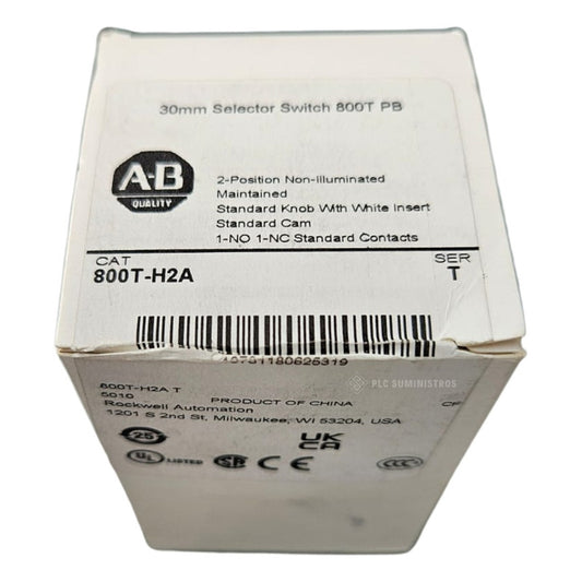 Allen Bradly 800t-h2a Interruptor Selector De 2 Posiciones