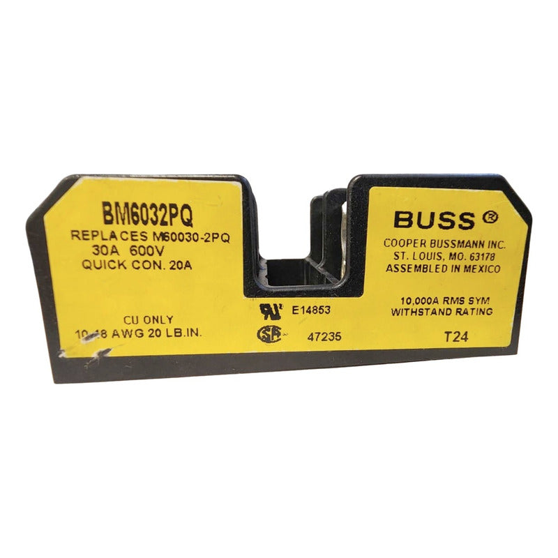 Cooper Bussmann Bm6032pq Bloque De Fusibles