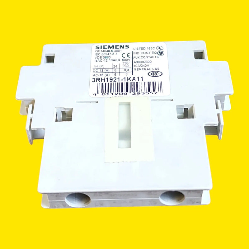 Siemens 3rh1921-1ka11 Bloque De Contactos Auxiliares Sirius