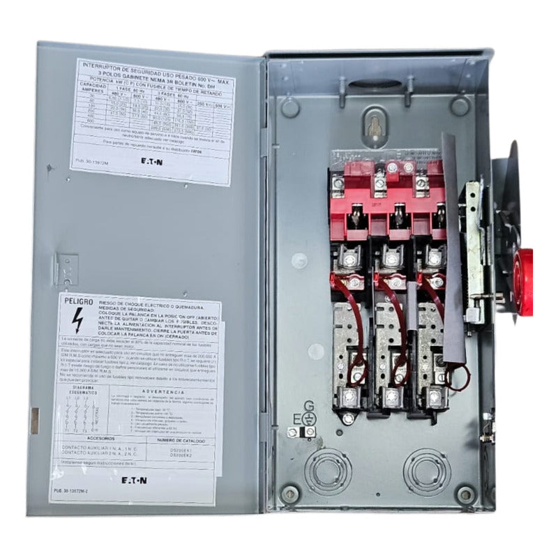 Eaton Dh362frk Switch Disconnect Heavy Duty Class H 60 Amp 3