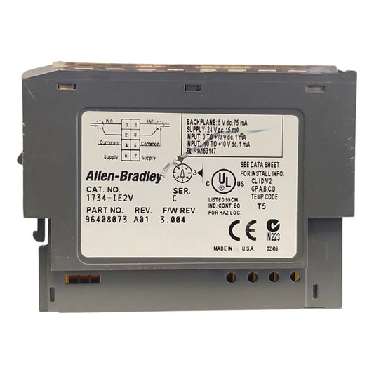 Allen-bradley 1734-ie2v Módulo 2 Entradas Voltaje 0-10v