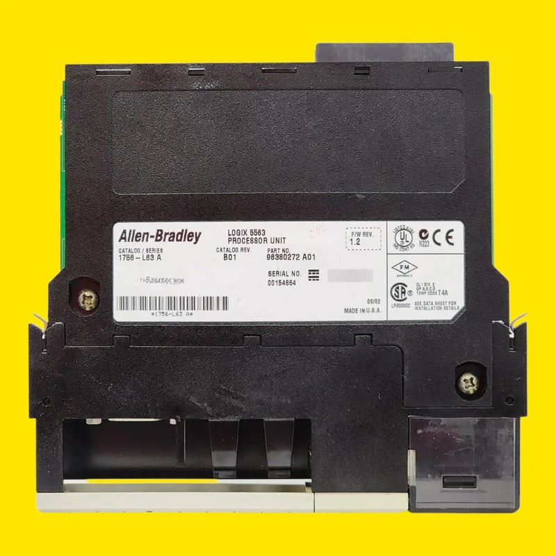 Allen Bradley 1756-l63 Plc Controllogix Industrial 1.2