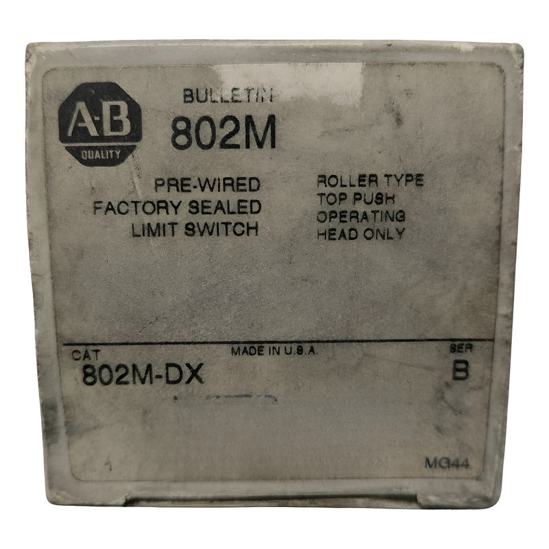 Allen-bradley 802m-dx Interruptor De Limite Negro