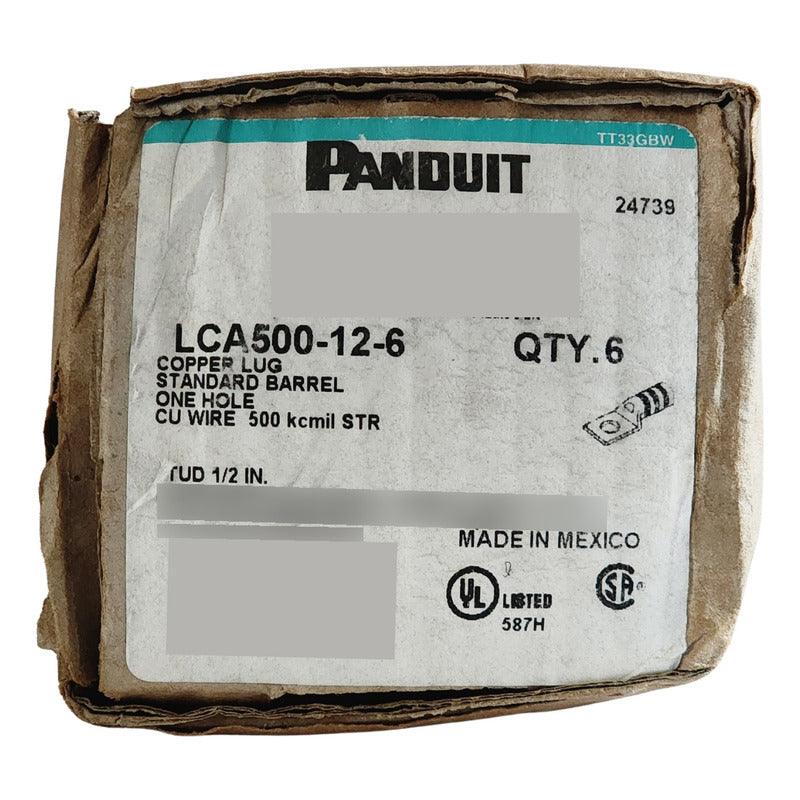 Panduit Lca500-12-6: Terminal De Compresión 500 Kcmil 1/2