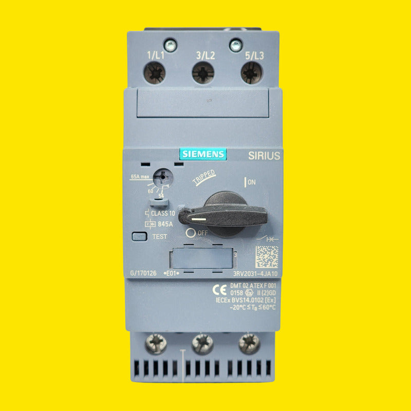 Siemens 3rv2031-4aja10 Interruptor Motor 3p 25a Gris Oscuro