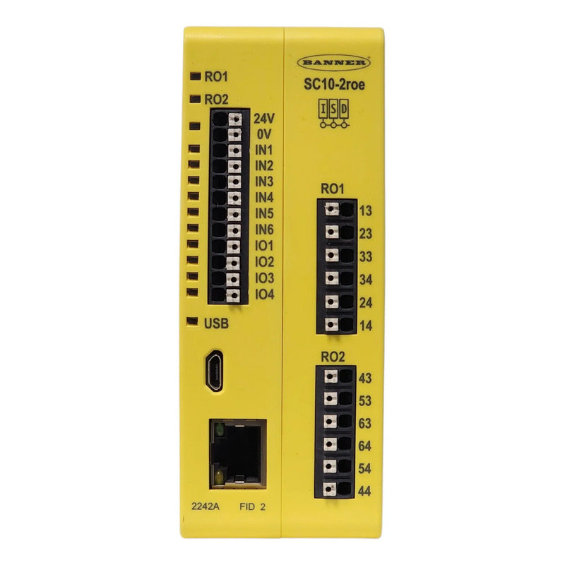 Banner Sc10-2roe 806222 Controlador De Seguridad 10 Entr 24v