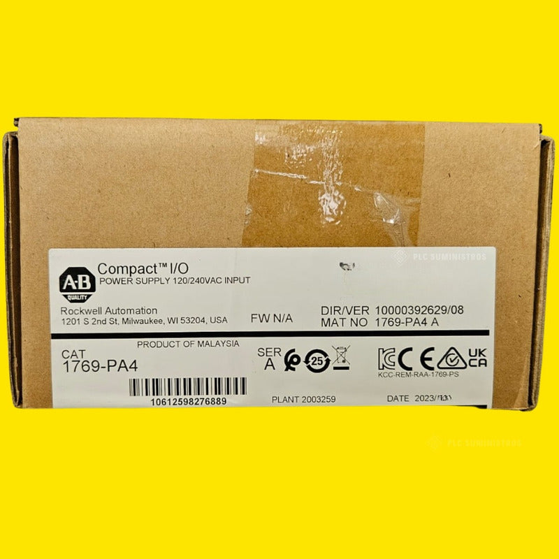 Allen-bradley 1769-pa4 Fuente Compactlogix 120/240v Ac.