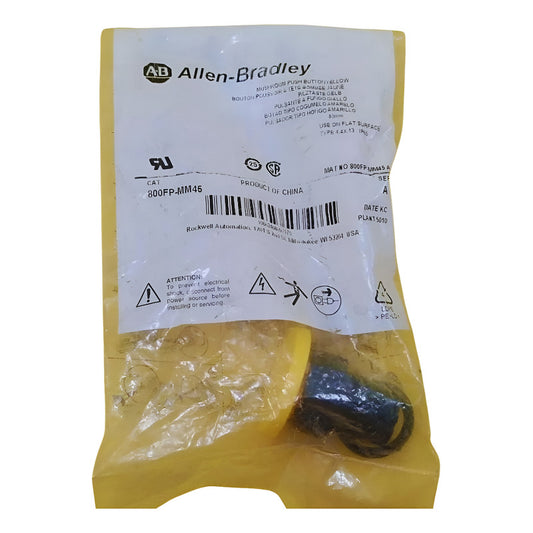 Allen Bradley 800fp-mm45 40mm Amarillo Hongo Pulsador Ser. A Amarillo