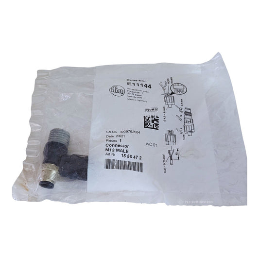 Ifm E11144 M12 Connector Male 15 56 47 2
