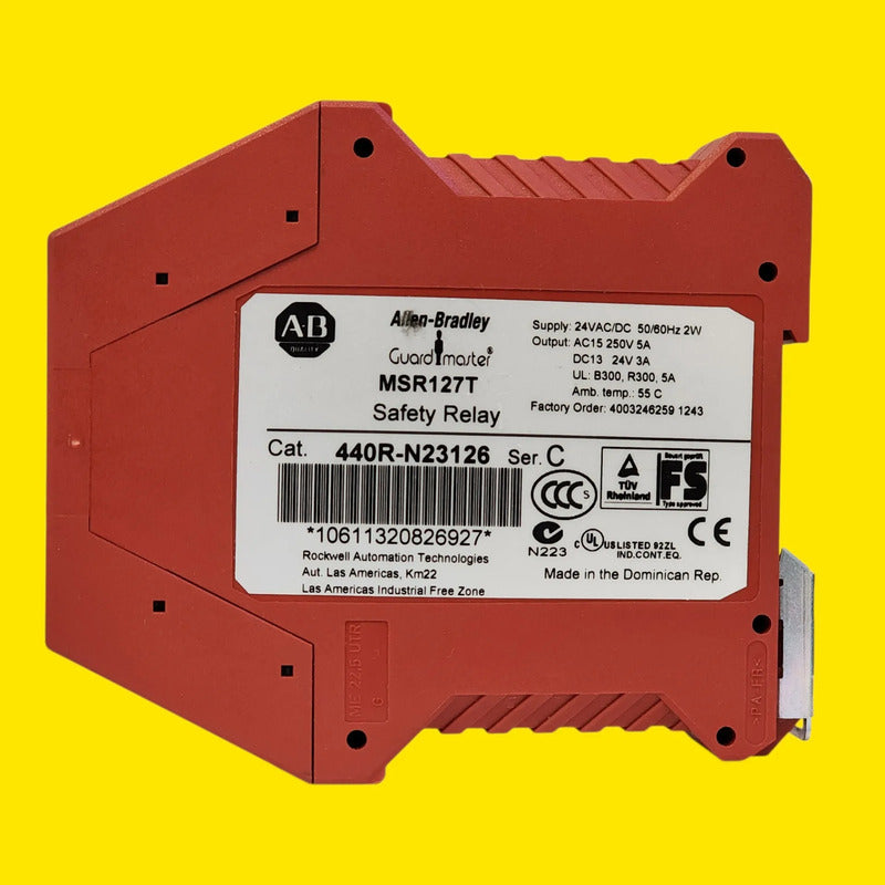 Allen-bradley 440r-n23126 Safety Relay Msr127t Guardmaster.