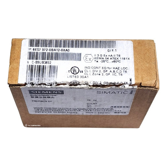 Siemens 6es7972-0ba12-0xa0 Busconnector