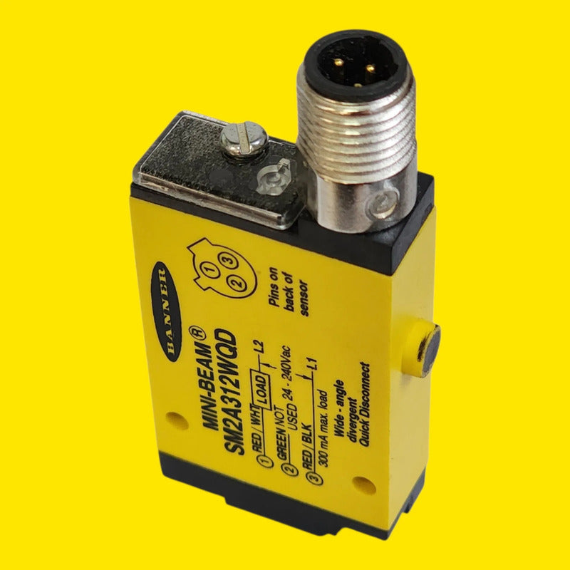Banner Sm2a312wqd 26893 Sensor Difuso 130mm 24-240vac