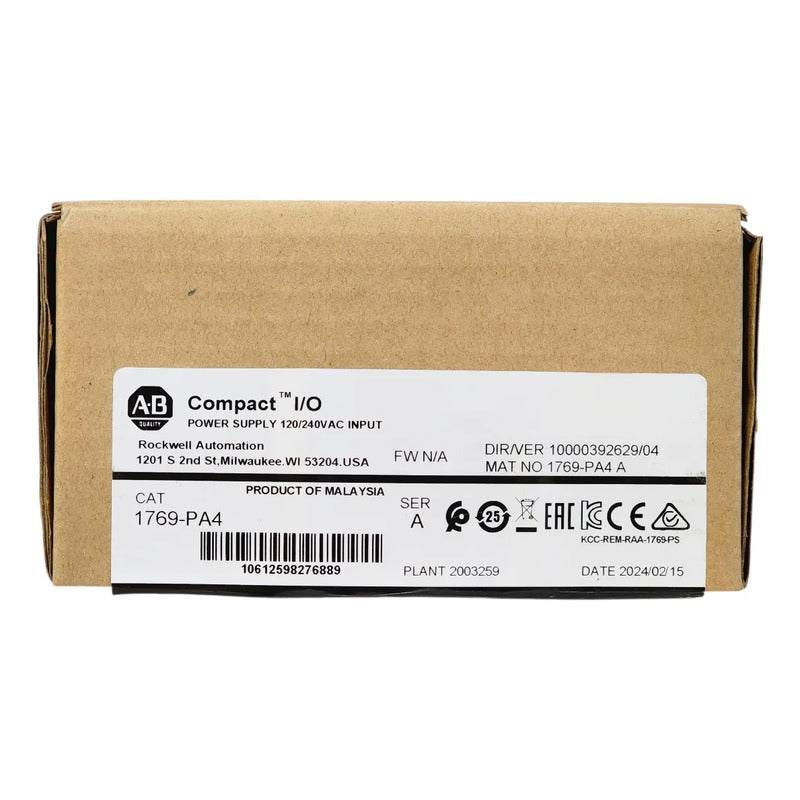 Allen-bradley 1769-pa4 Fuente Alimentación Compactlogix