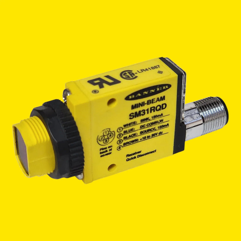 Banner Sm31rqd 26839 Sensor Receptor Barrera 3m M12