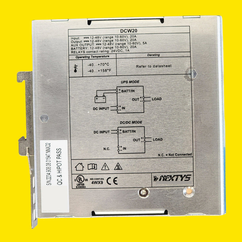 Nextys Dcw20: Convertidor Dc-ups 960w Industrial