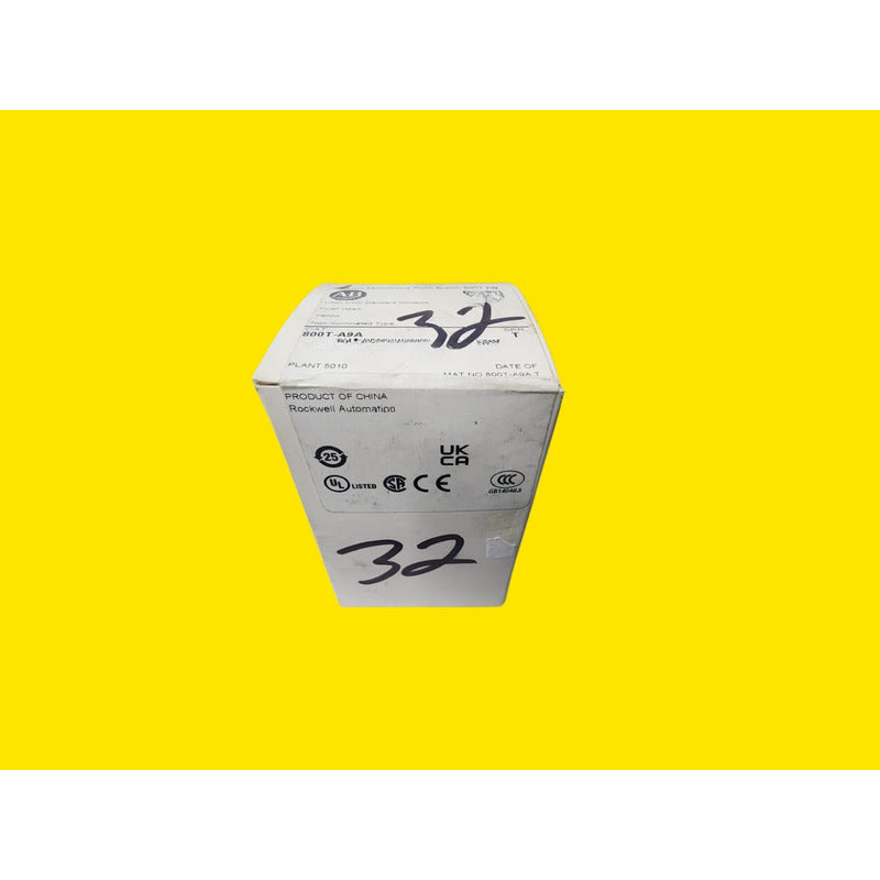 Allen-bradley 800t-a9a Boton Pulsador De 30mm Amarillo