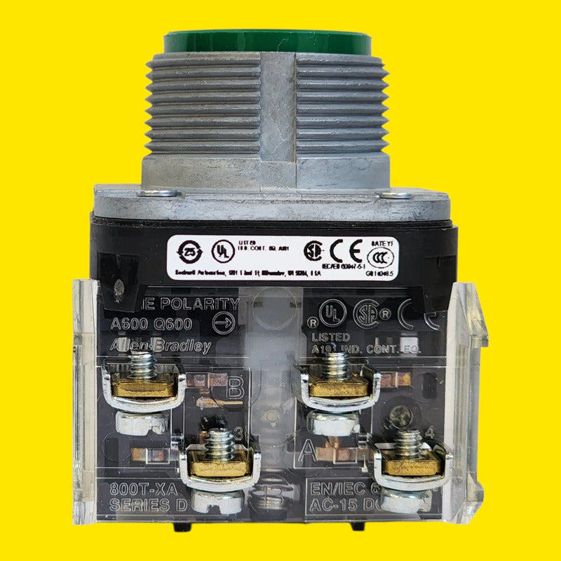 Allen-bradley 800t-a1a Bloque De Contactos Auxiliar Verde