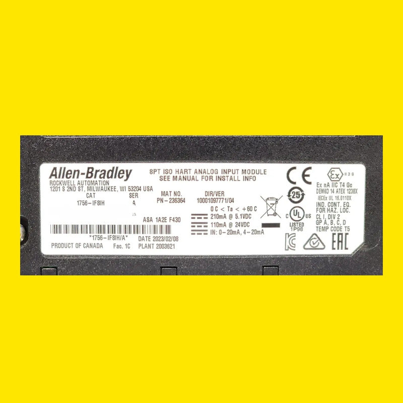 Modulo Analogico 1756-if8ih Allen Bradley Controllogix