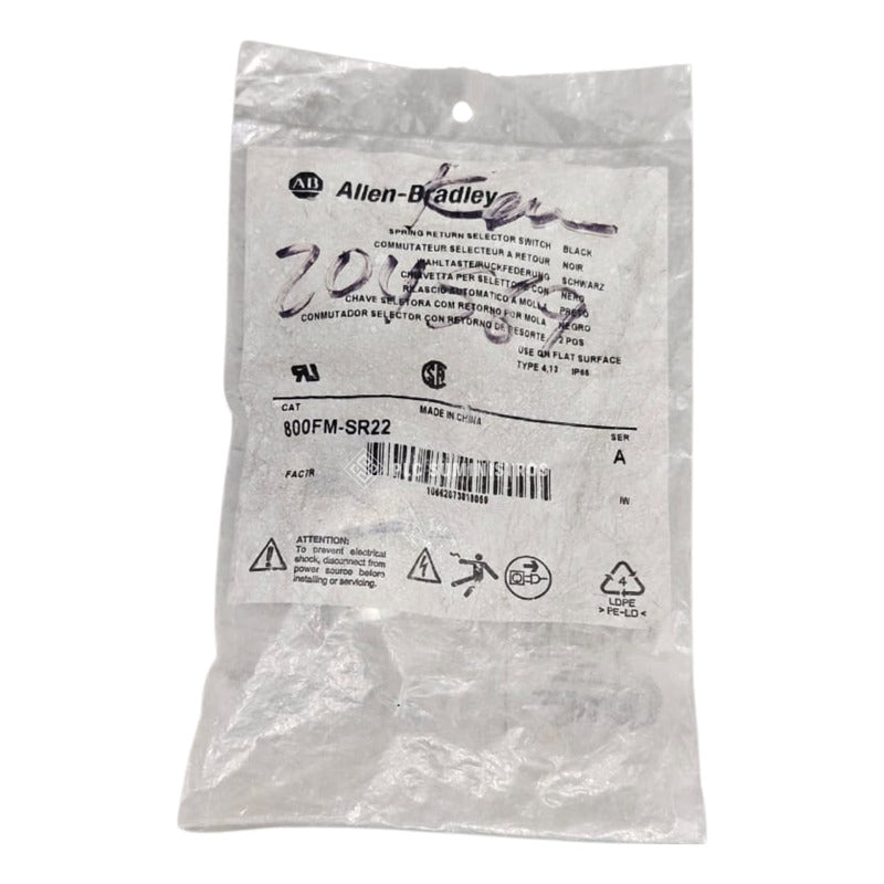 Allen-bradley 800fm-sr22 Conmutador Selector Con Retorno. -
