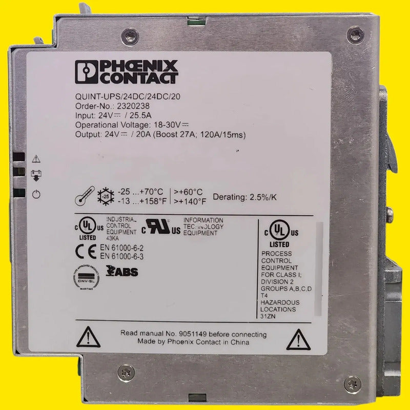 Phoenix Contact Quint-ups/24dc/24dc/20 2320238 Ups