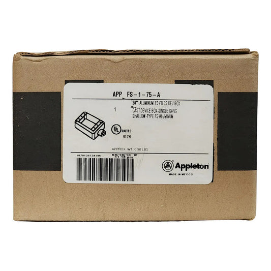 Appleton Fs-1-75-a Caja Metálica 1 Gang Emerson Industrial