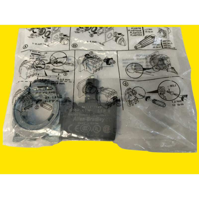 Allen-bradley 800f-mn3w Boton De Presion