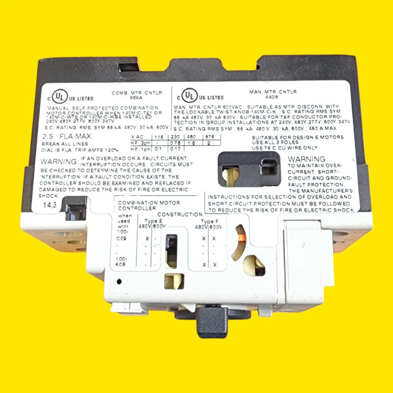 Allen Bradley  140m-c2e-b25 + 140m-c-afa10 50/60 Hz