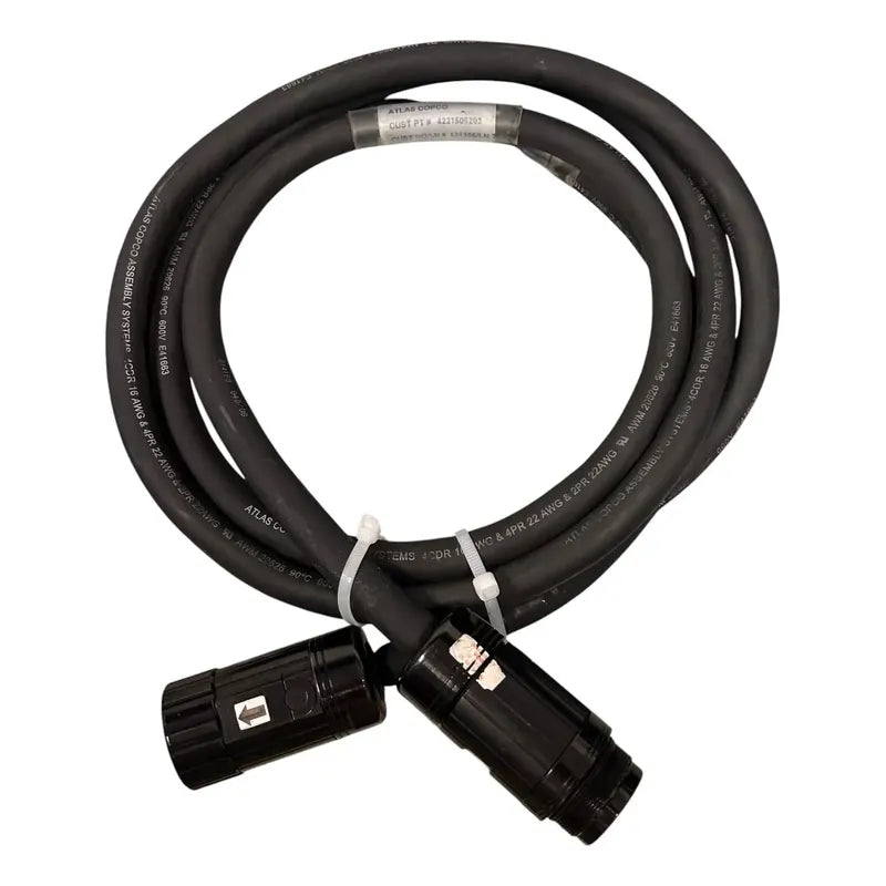 Atlas Copco 4231506203 Cable Industrial De Conexión Negro