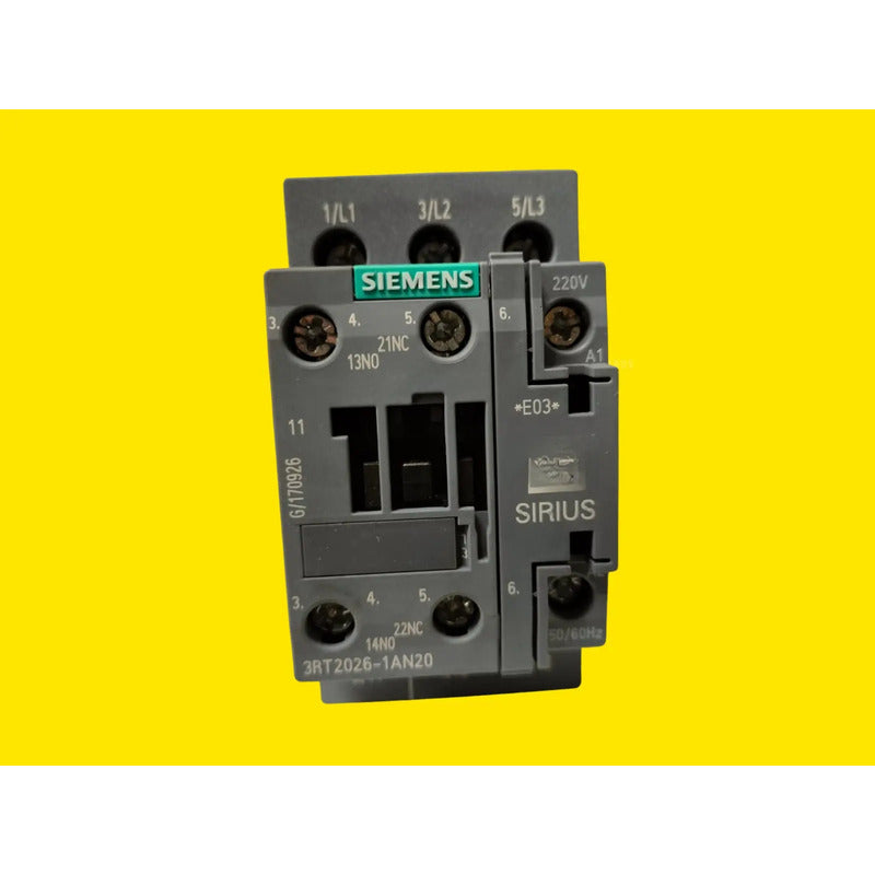 Siemens 3rt2026-1an20 Contactor Sirius 3rt2 25a 220v