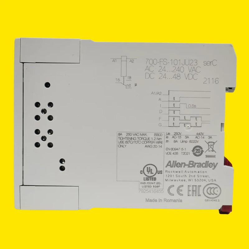 Allen-bradley Temporizador En Relé 700-fsa3cu23