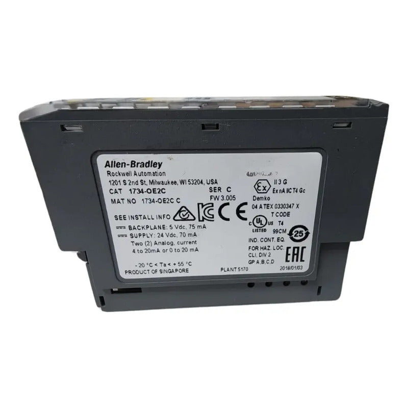 Allen-bradley 1734-oe2c Modulo De Salida Analogica