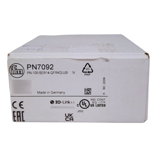 Ifm Pn7092 Pn-100-ser14-qfr Sensor De Presión