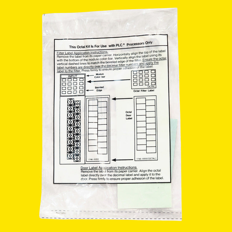 Allen-bradley 1746-rl40 Kit Etiquetas Octales Slc 500
