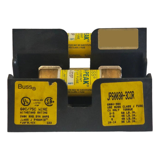 Bussmann Base Jp60030-3cor + 3 Fusibles Lpj-20sp 20a 600v