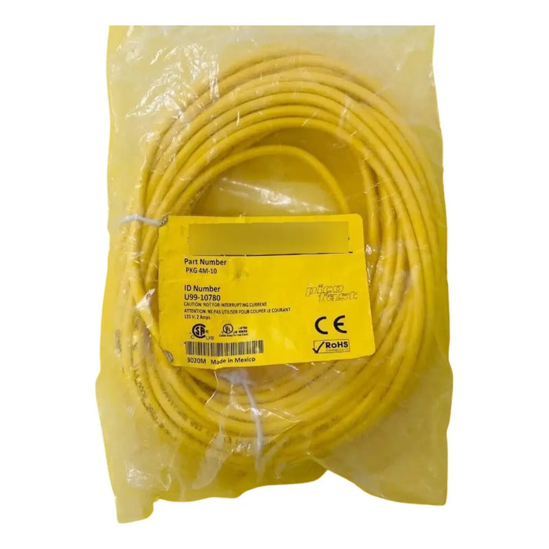 Turck Pkg 4m-10 U99-10780 Cable Conector 4 Metros