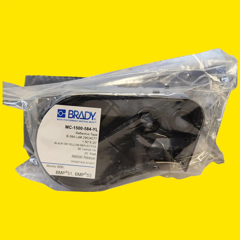 Brady Mc-1500-584-yl Etiqueta Reflejante Continua