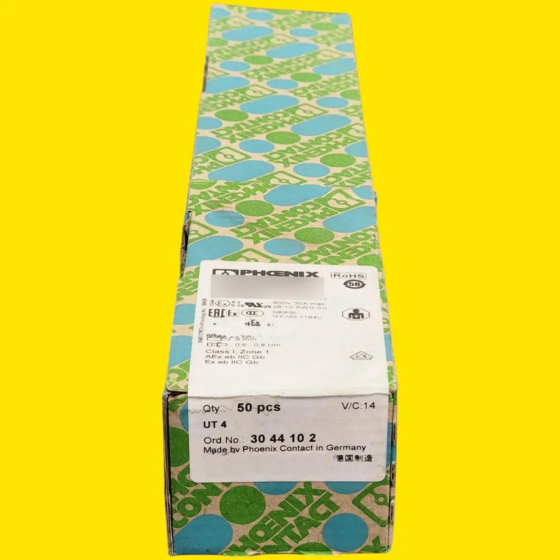 Phoenix Contact Ut 4 Borne De Paso 4 Mm2 3044102 Gris