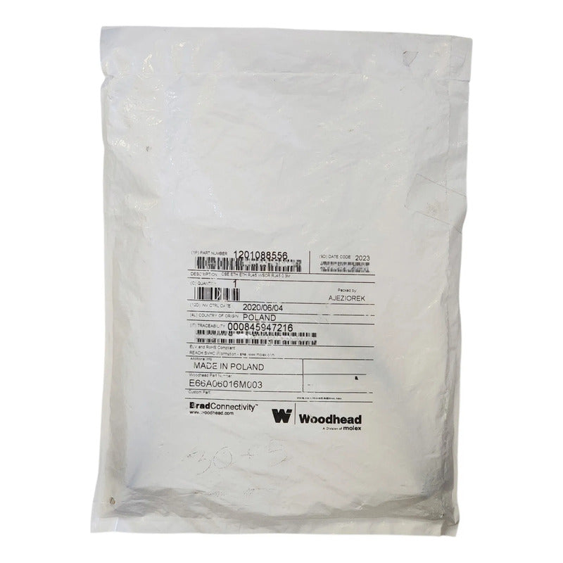 Woodhead E66a06016m003 Cable Ethernet Rj45/rj45 3 M