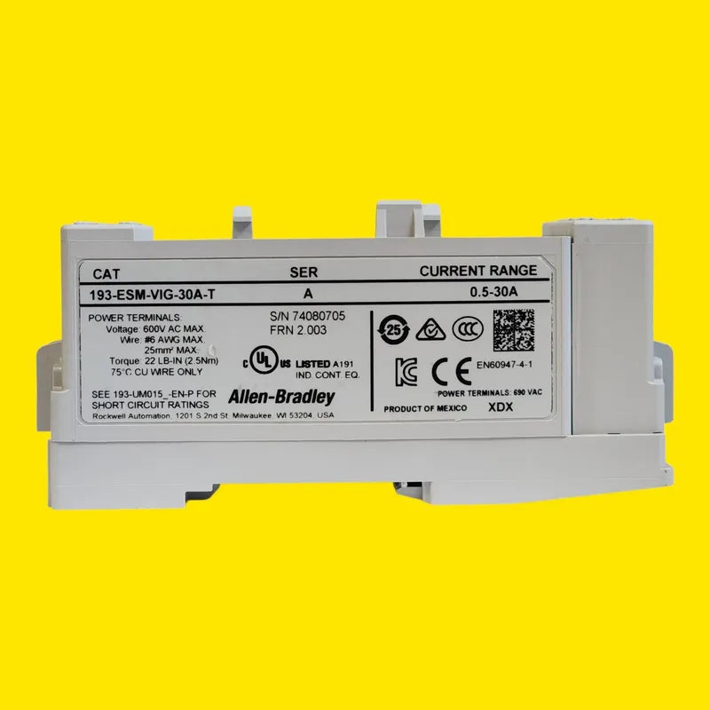 Allen Bradley 193-esm-vig-30a-t Modulo Sensado E300 0.5-30a