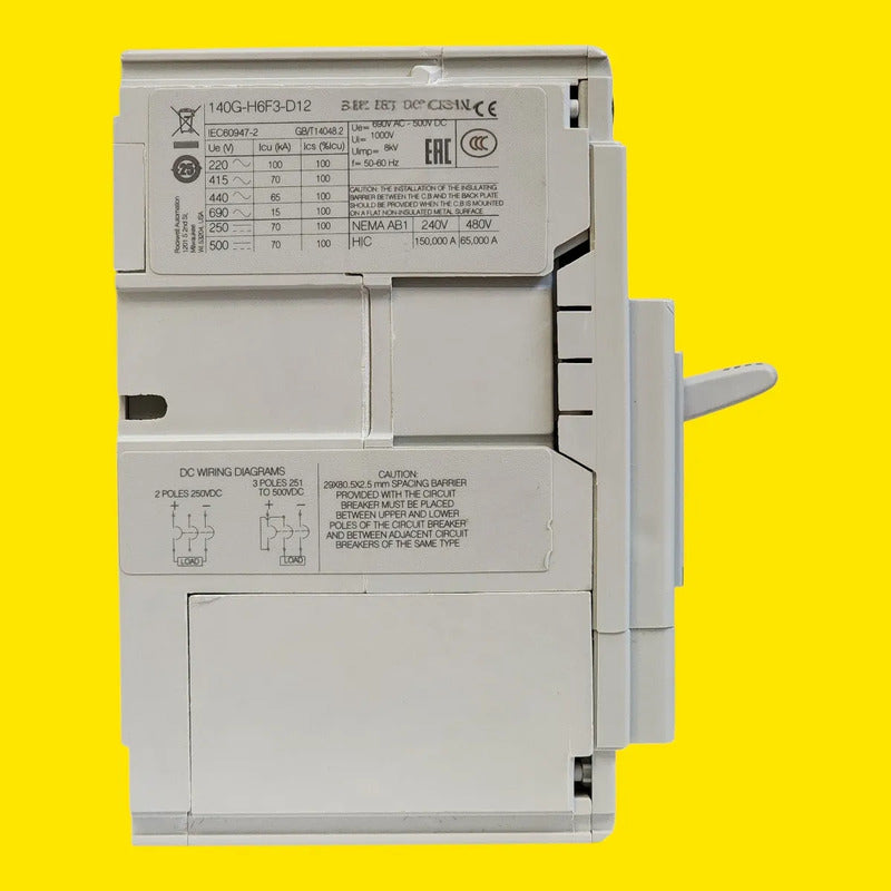 Allen Bradley 140g-h6f3-d12 Guardamotor 125a 690v 50/60 Hz