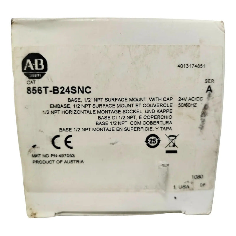 Allen-bradley 856t-b24snc Modulo De Base De Montaje