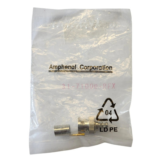Amphenol Corporation 31-71000-rfx Conector Bnc Hembra Plateado