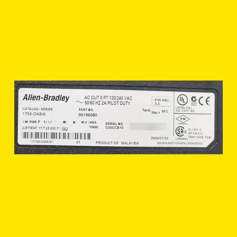 Allen-bradley 1756-oa8 Modulo Salida Ac Plc Controllogix
