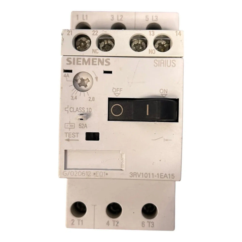 Siemens 3rv1011-1ca15 Guardamotor Sirius 50/60hz