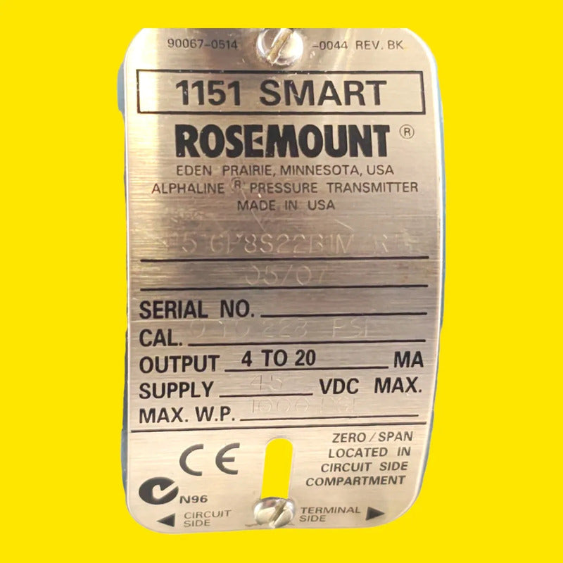 Rosemount 1151gp8s22b1m7r1g Transmisor Presión