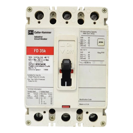 Cutler-hammer Fd 35k Interruptor Termomagnético Industrial