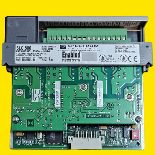 Spectrum Controls 1746sc-in04vi Slc 500 4ch Isolated Voltage