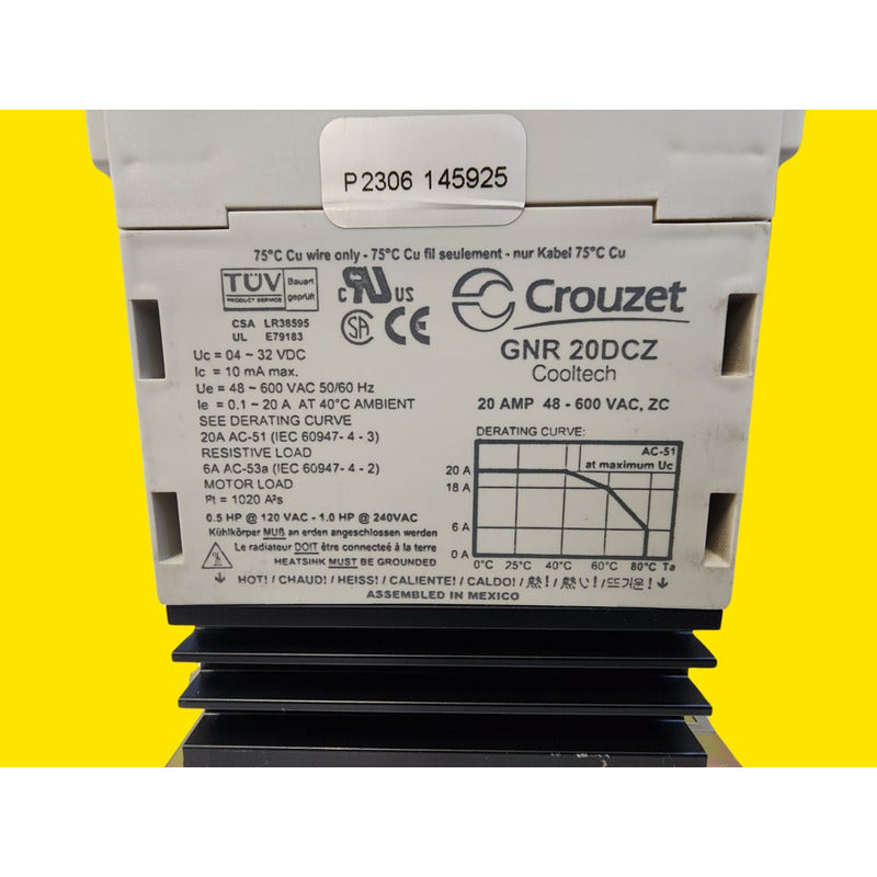 Relevador De Estado Solido Crouzet Gnr20dcz